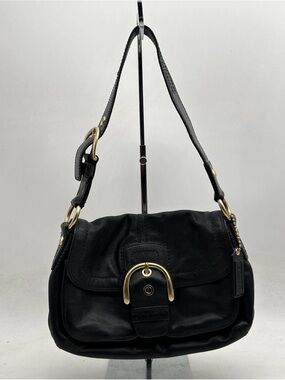 🖤 Coach Bleecker Leather Flap Shoulder Bag